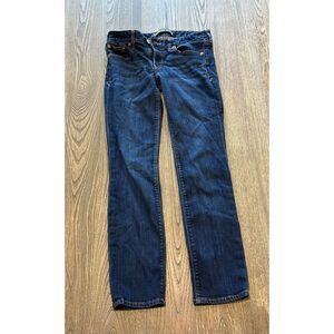 Express Jeans Stella Skinny Jeans Low Rise Denim Medium Wash Blue Size 2 Short